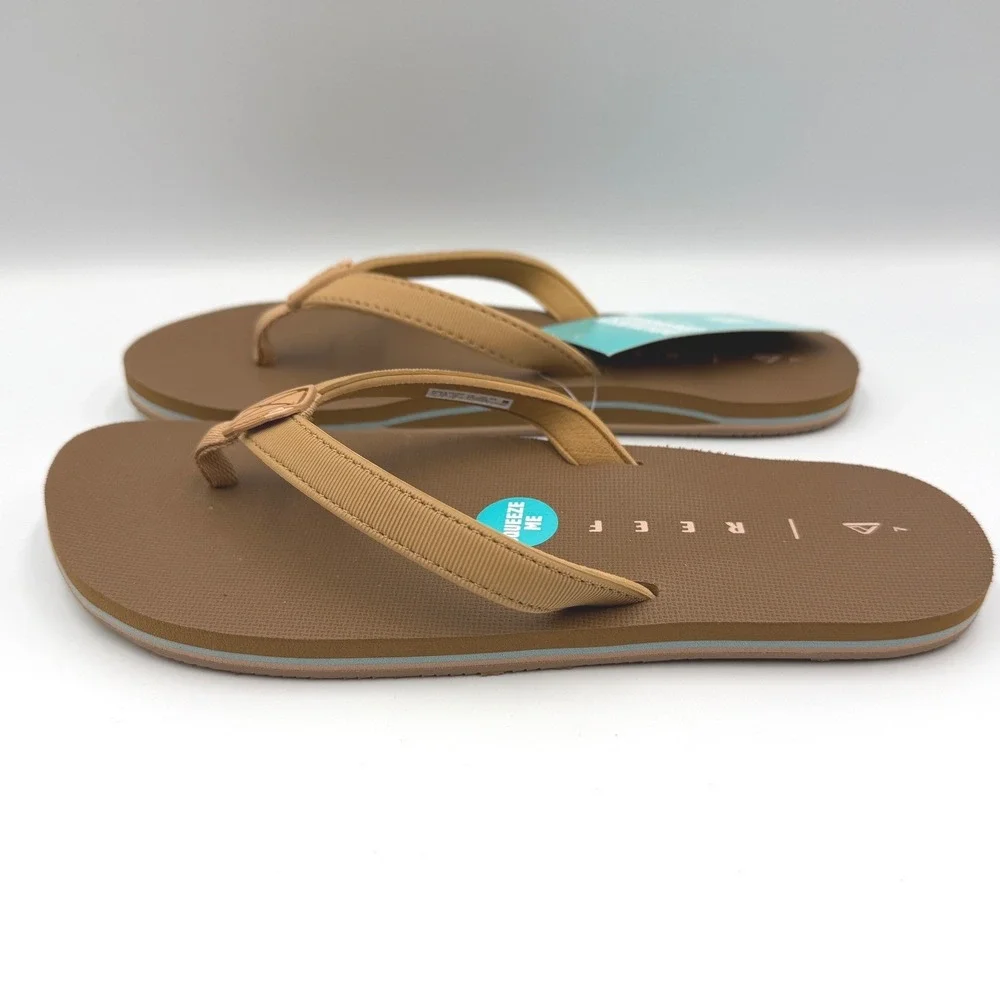 REEF Solana Flip Flops Sandals Cocoa - CJ3586 - Water Friendly - Women's 9 *NEW* - Picture 4 of 10